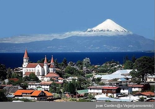 Puerto Varas no inverno.